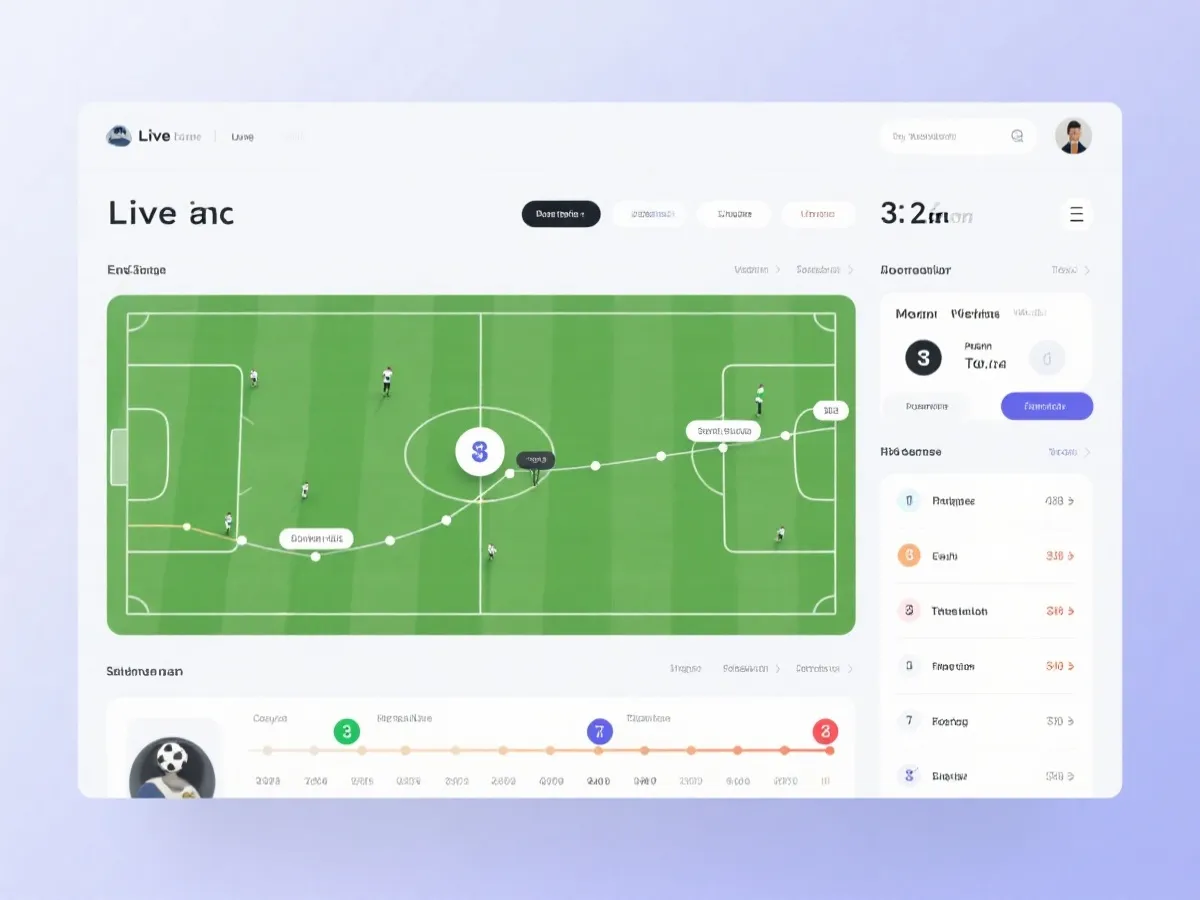 世界盃即時比分介面示意